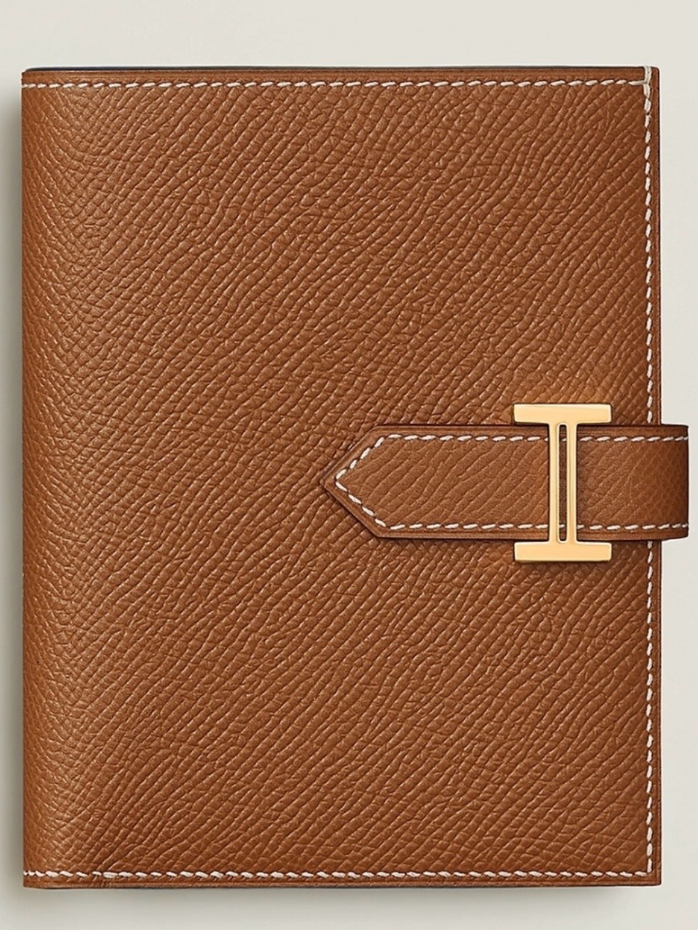HERMES Bearn Wallet Epsom Calfskin Gold
